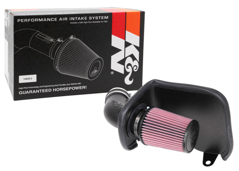 K&N 19-20 compatible with Jeep Cherokee V6-3.2L Aircharger Performance Intake 63-1585