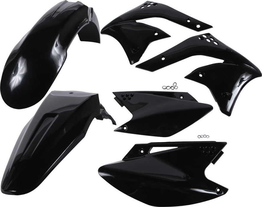 Acerbis Plastic Kit (Black) for 06-08 Kawasaki KX250F