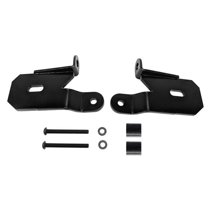 KC HiLiTES 18-19 compatible with Jeep Wrangler JL A-Pillar Light Mount Bracket Set (Pair) Black 7318