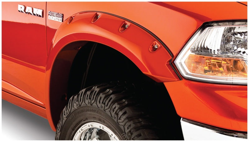 Bushwacker 09-18 Compatible with Dodge Ram 1500 Fleetside Pocket Style Flares 4pc 67.4/76.3/96.3in Bed Black 50915-02