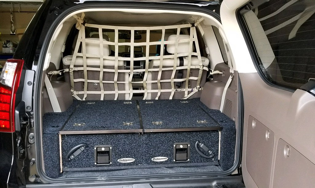 Dobinsons Rear Dual Roller Drawer System Fits Toyota Prado 150(with Rear A/C System) with Fridge Slide - RDKITP150