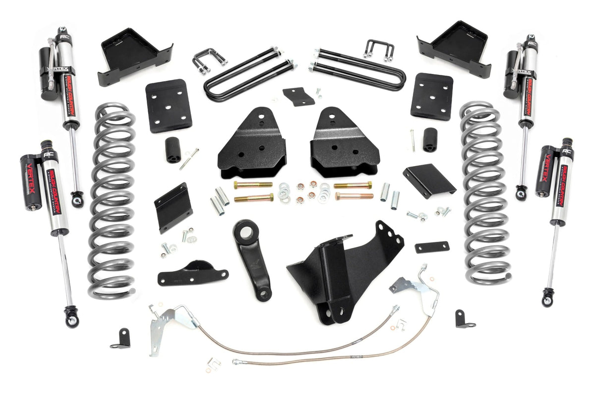 Rough Country 6 Inch Lift Kit Gas No Ovld Vertex Fits Ford F-250 Super Duty (11-14) 53350