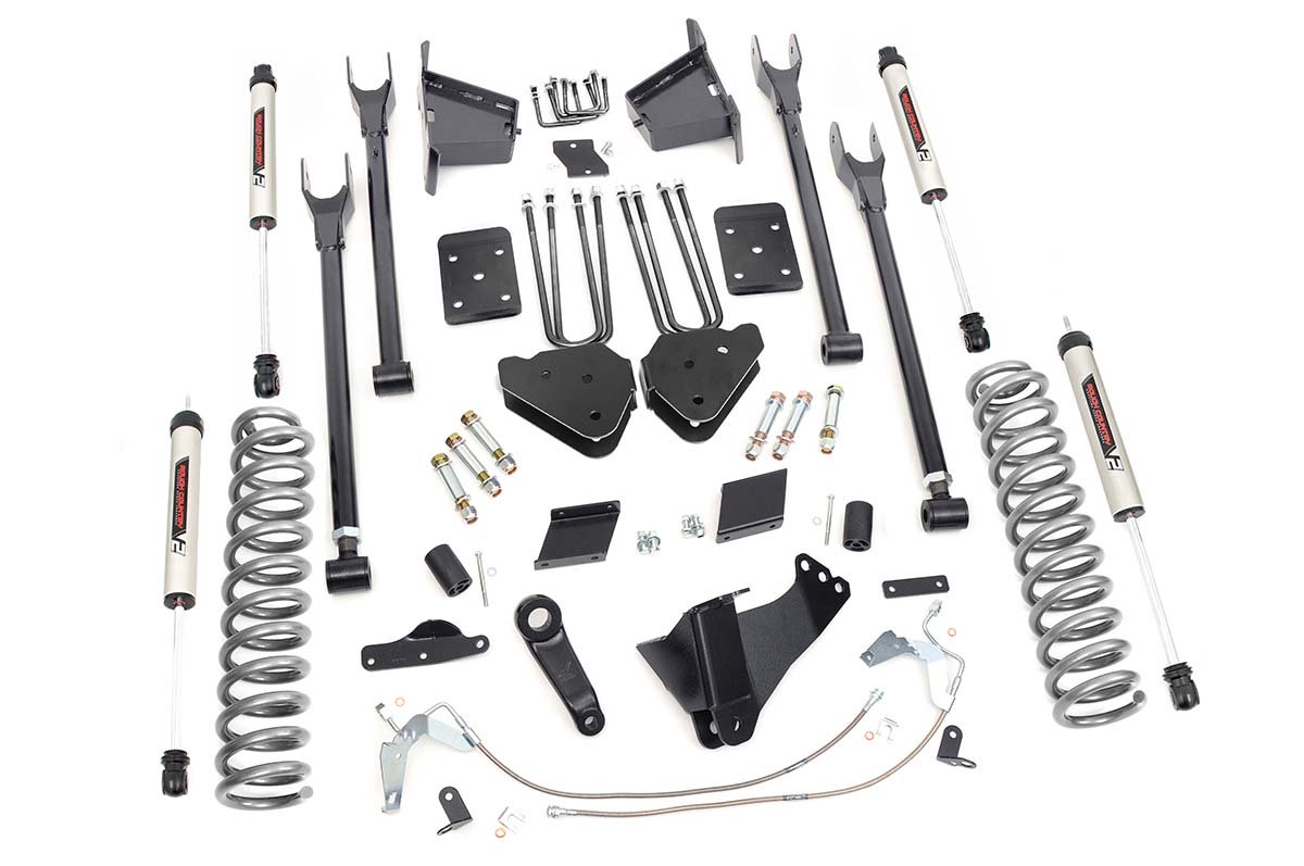Rough Country 6 Inch Lift Kit 4-Link No Ovld V2 Fits Ford F-250 Super Duty (11-14) 53270