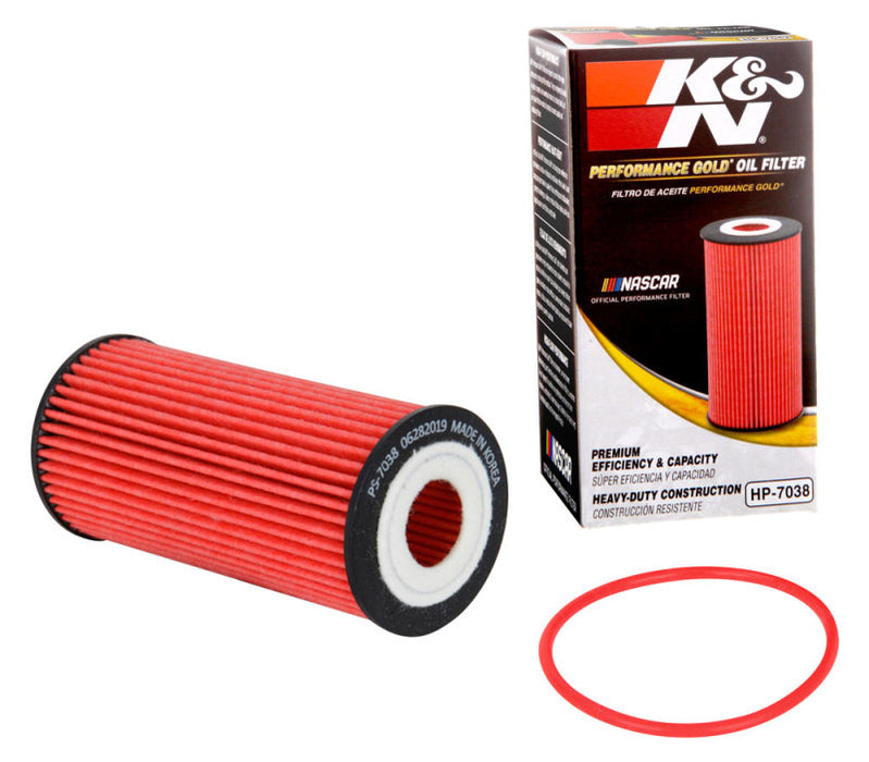 K&N Performance Oil Filter for 2019 Audi A3 2.0L HP-7038