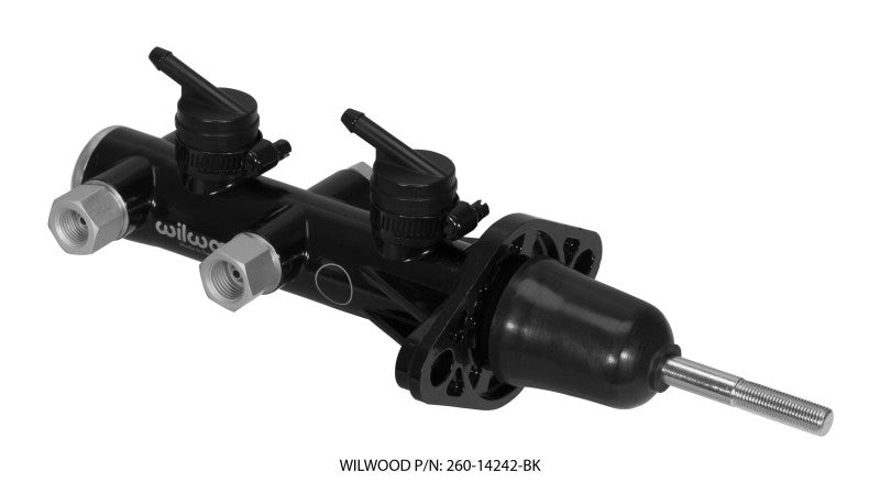 Wilwood Tandem Remote Master Cylinder 15/16in Bore Black 260-14242-BK