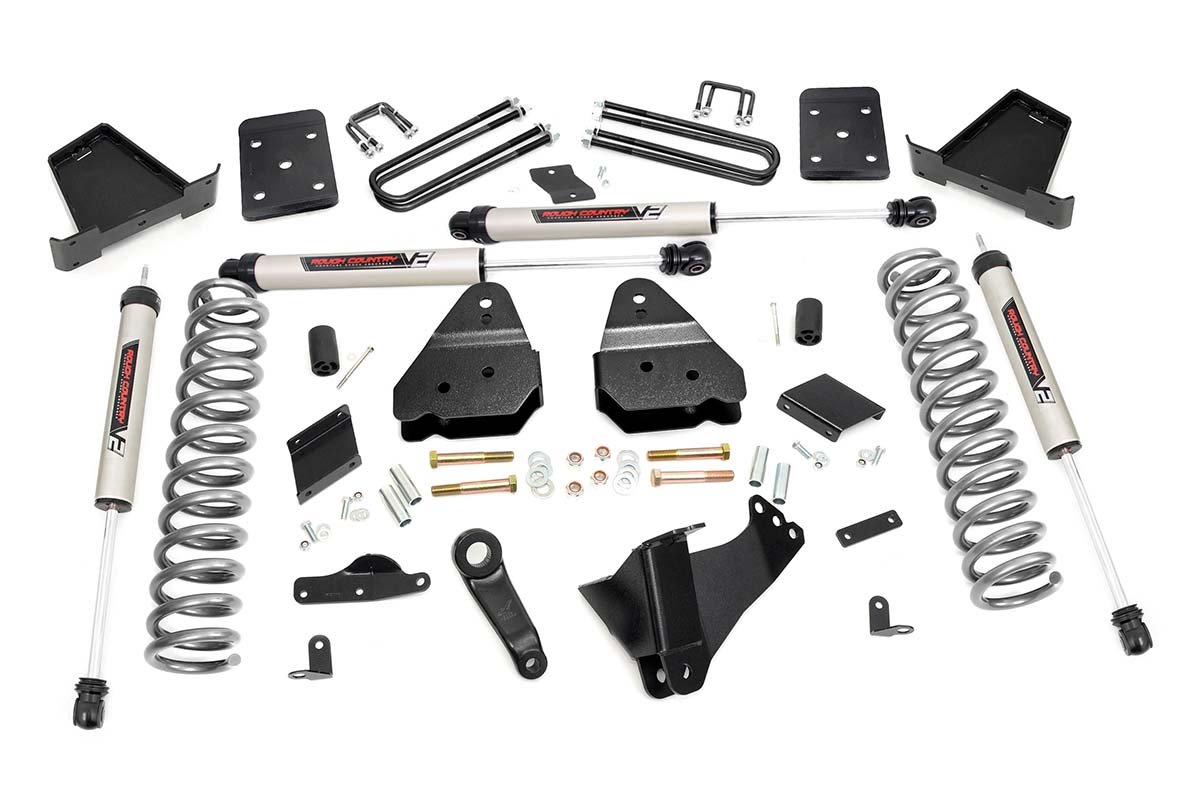 Rough Country 4.5 Inch Lift Kit Ovld V2 Fits Ford F-250 Super Duty 4WD (15-16) 56770