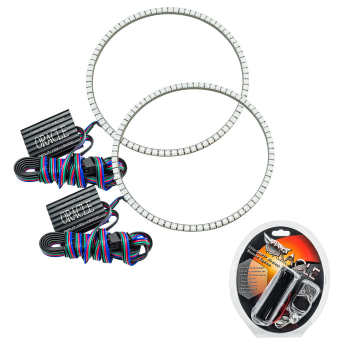 Oracle compatible with Jeep Wrangler JL/Gladiator JT LED Surface Mount Headlight Halo Kit ColorSHIFT SEE WARRANTY 1214-330