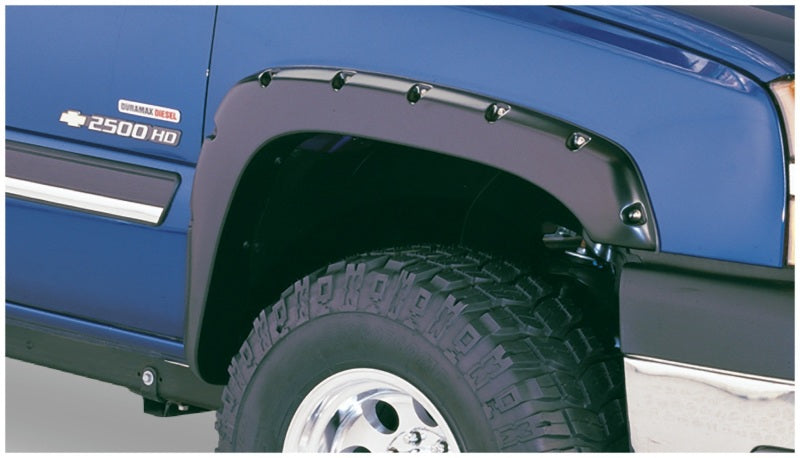 Bushwacker 99-06 GMC Sierra 1500 Fleetside Pocket Style Flares 4pc 68.4/69.2/78.0/96.0in Bed Black 40917-02