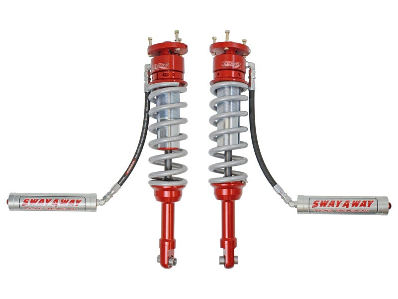 aFe Sway-A-Way 3.0in Front Coilover Kit 2017 Ford F-150 Raptor V6-3.5L (tt) w/Remote Reservoirs 301-5000-02