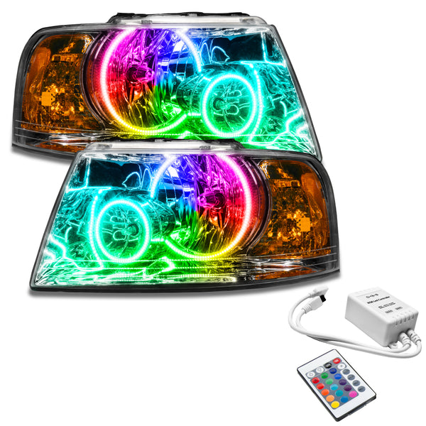 Oracle 03-06 Ford Expedition SMD HL Chrome ColorSHIFT w/ Simple Controller SEE WARRANTY 7153-504