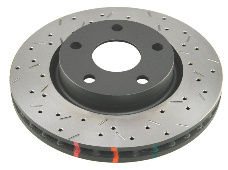 DBA 4000 Series Rear Uni-Directional Drilled & Slotted Rotor 13+ Ford Mustang V8 Shelby GT500 w/Brem 42117BLKXS