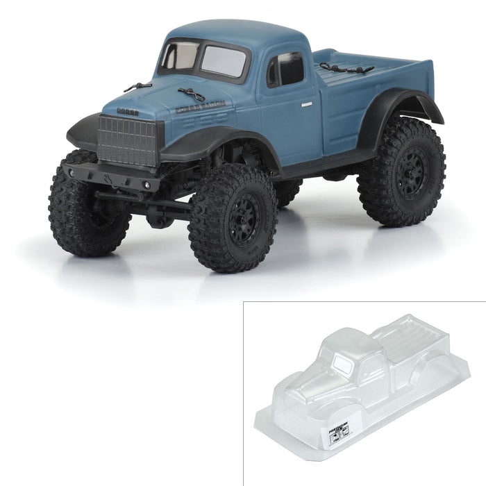 Pro-Line Racing 1946 Compatible with Dodge Power Wagon Clear Body SCX24 JLU PRO356500 Car/Truck Bodies wings & Decals