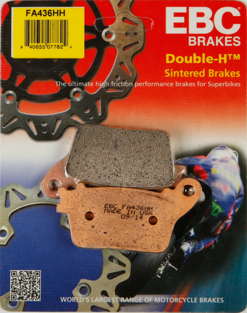 EBC Brakes Double-H Sintered Brake Pads Fits Honda CBR1000RR 2006-2014 Rear 8.40655E+11