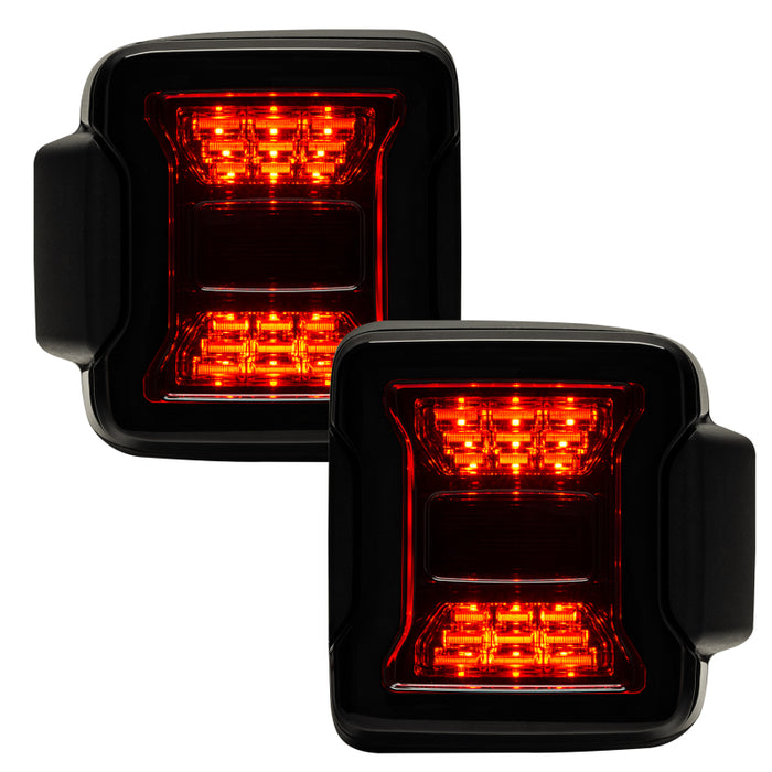 Oracle compatible with Jeep Wrangler JL Black Series LED Tail Lights SEE WARRANTY 5852-504