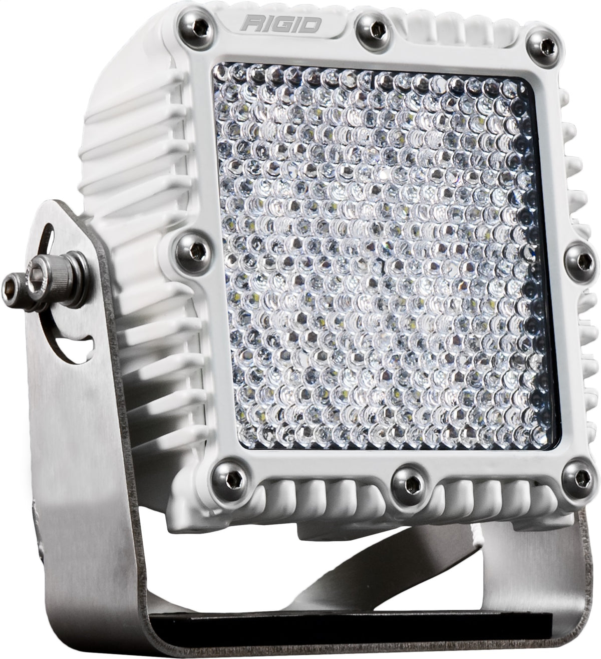 RIGID Q-Series Pro Led Light, Drive Diffused, White Housing, Single 545513