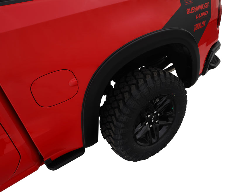 Bushwacker 19-24 Chevy Silverado 1500 OE Style Fender Flares 2pc Rear Black 40136-02