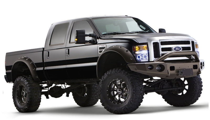 Bushwacker 08-10 Ford F-250 Super Duty Cutout Style Flares 2pc Black 20047-02