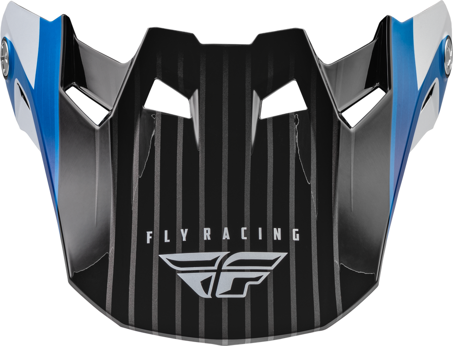 Fly Racing 73-47104L Formula Carbon Prime Visor Blue/White/Blue Carbon Xl/2X