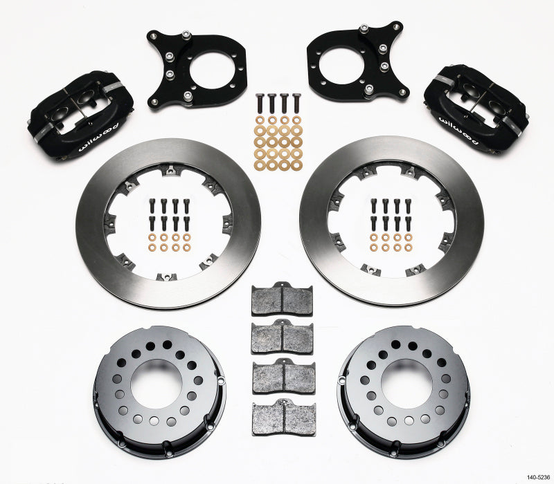 Wilwood Forged Dynalite P/S Rear Kit Chev 12 Bolt w/Clip Eliminator 140-5236-B