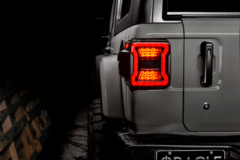 Oracle compatible with Jeep Wrangler JL Black Series LED Tail Lights SEE WARRANTY 5852-504