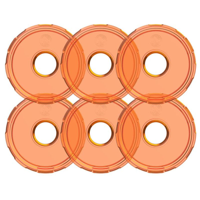 KC HiLiTES Cyclone V2 LED Replacement Lens Amber 6-PK 4412