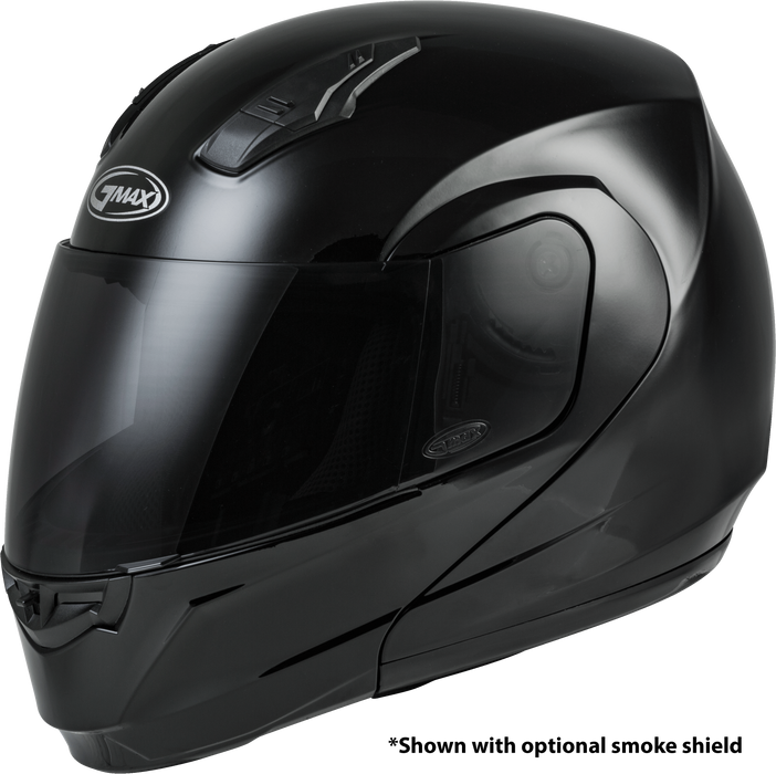 GMAX MD-04, DOT Approved Modular Helmet for Motorcycles, Scooters, Spyders, Mopeds and More (Black)