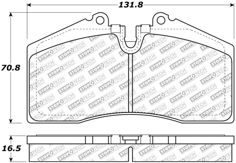 StopTech 86-98 Porsche 911/928/944/968 Street Select Brake Pads 305.0609