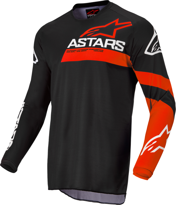 Alpinestars Youth Racer Chaser Jersey Black/Bright Red Yl (3772422-1303-L)