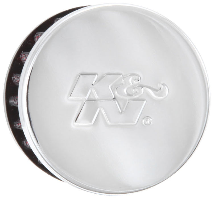 K&N Vent Air Filter/Breather: High Performance, Premium, Washable, Replacement Engine Filter: Flange Diameter: 1 In, Filter Height: 1.5 In, Flange Length: 0.625 In, Shape: Breather, 62-1370