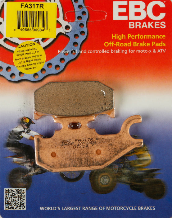 EBC Brakes FA317R Disc Brake Pad Set, COPPER, One Size