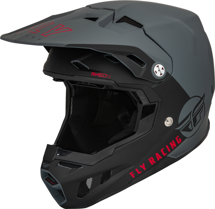 Fly Racing 2023 Formula CC Driver Helmet (Matte Grey/Black, Youth Large)