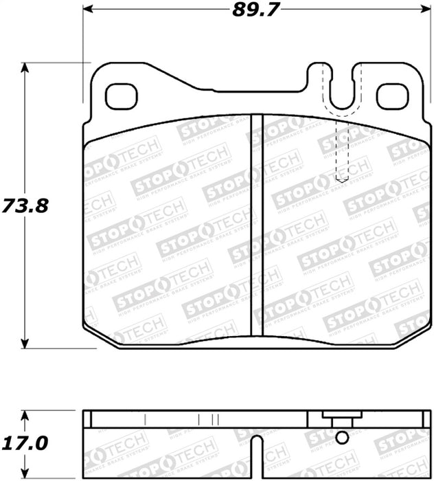 StopTech Street Brake Pads 308.01451