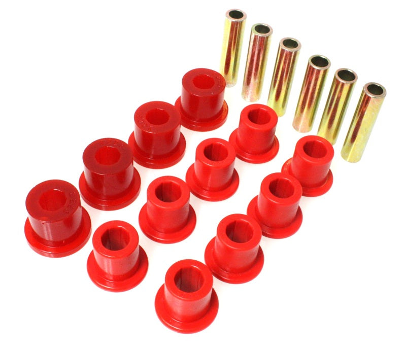 Energy Suspension Spring & Shackle Bushing Red 2.2107R