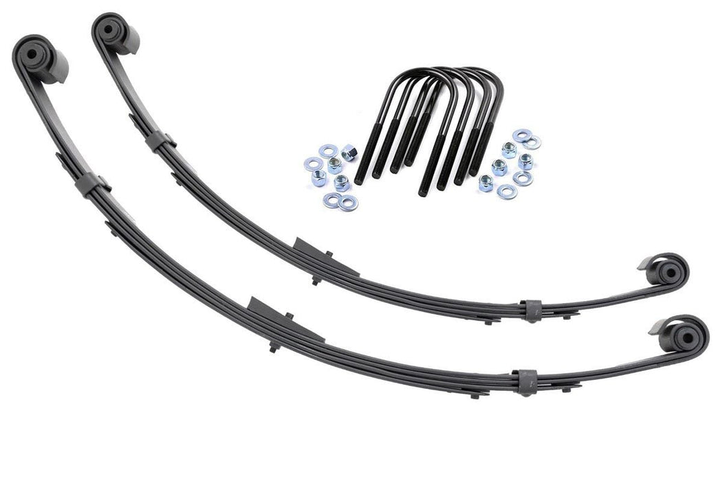 Rough Country Rear Leaf Springs Military Wrap 4" Liftpair compatible with Jeep Wrangler Yj (87-95) 8064Kit