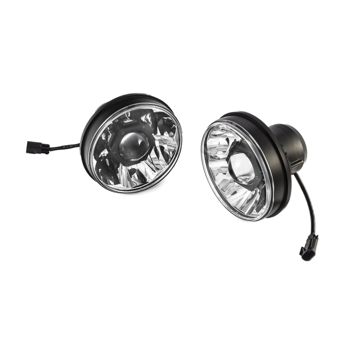 KC HiLiTES 18-20 compatible with Jeep JL/JT 7in. Gravity LED Pro DOT Approved Replac. Headlight (Pair Pack Sys) 42342