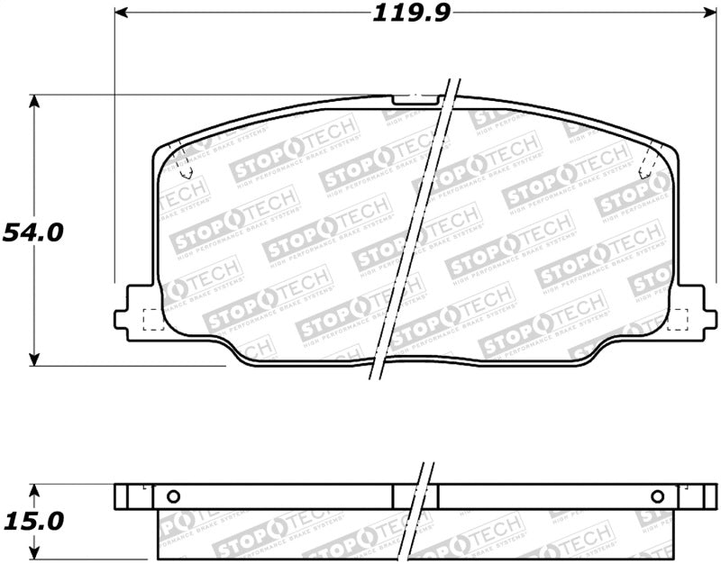 StopTech Street Brake Pads 308.0356