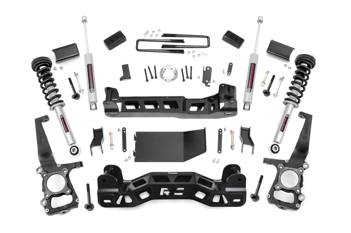 Rough Country 4 Inch Lift Kit N3 Struts Fits Ford F-150 4WD (2011-2013) 57432
