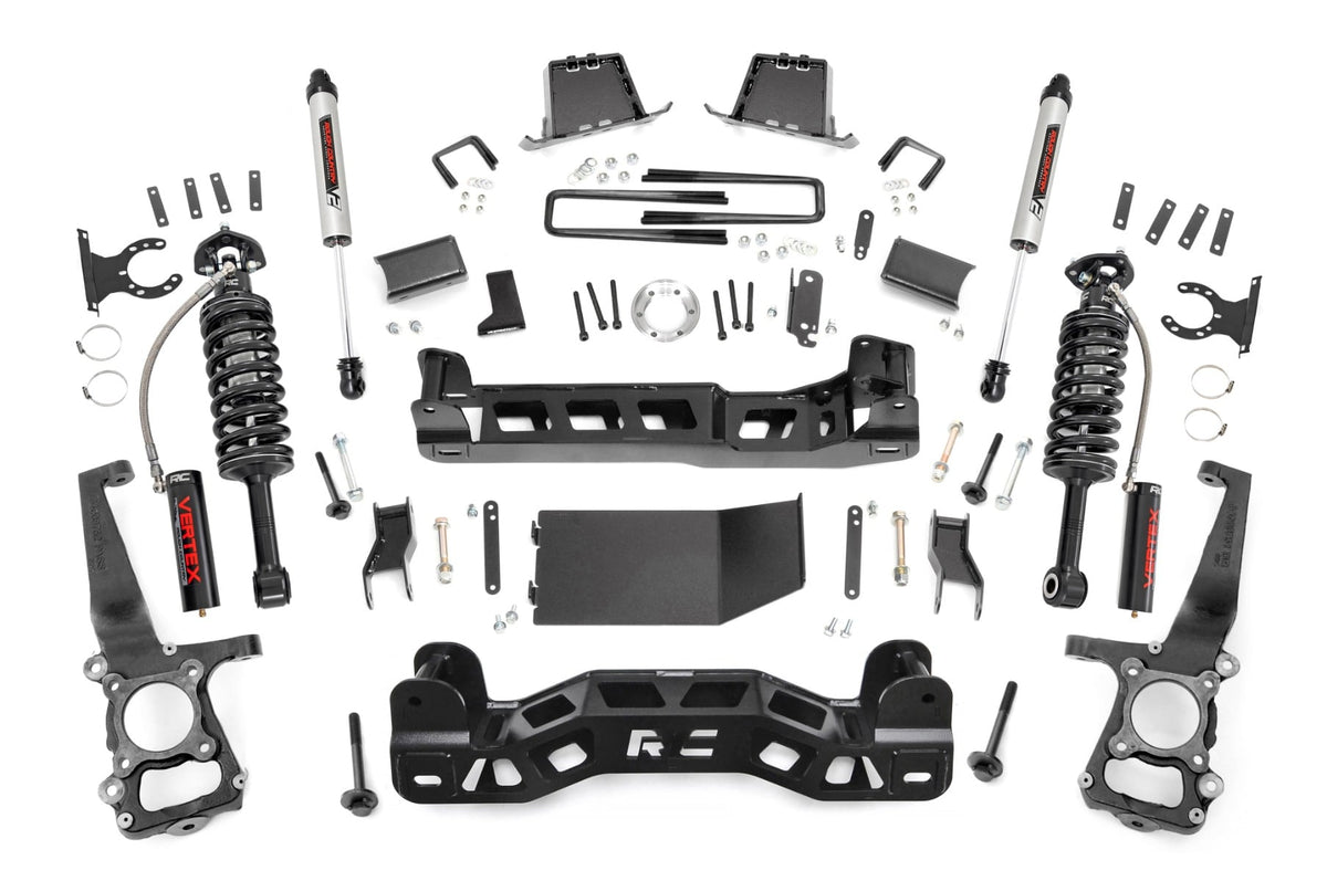 Rough Country 6 Inch Lift Kit Vertex/V2 Fits Ford F-150 4WD (2011-2013) 57657