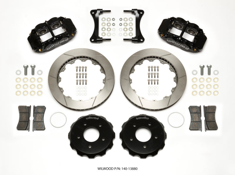 Wilwood Narrow Superlite 4R Front Hat Kit 12.88in 2007-Up compatible with Jeep Wrangler 140-13880