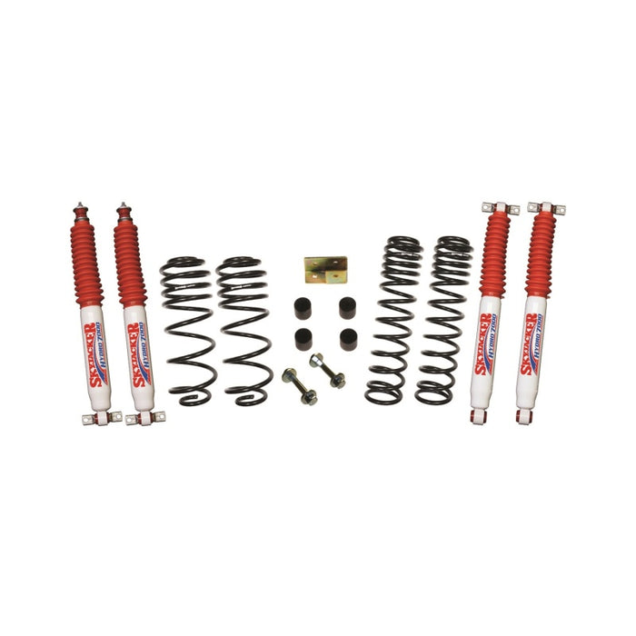 Skyjacker compatible with Jeep Wrangler TJ/LJ 2.5in Dual Rate Long Travel Front & Rear Kit w/ Hydro 7000 Shocks TJ25BPHLT