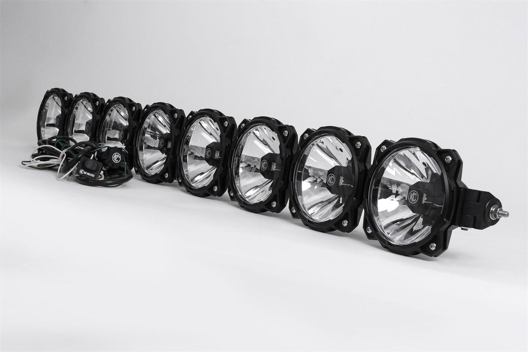 KC HiLiTES 07-18 compatible with Jeep JK 50in Pro6 Gravity LED 8-Light Light Bar System (160W Combo Beam) 91313