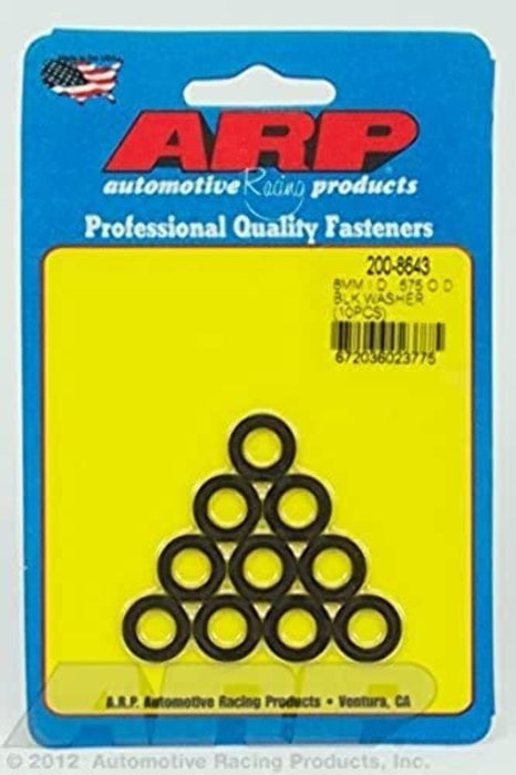 ARP M8 ID .575 OD Black Washers (10/pkg) 200-8643