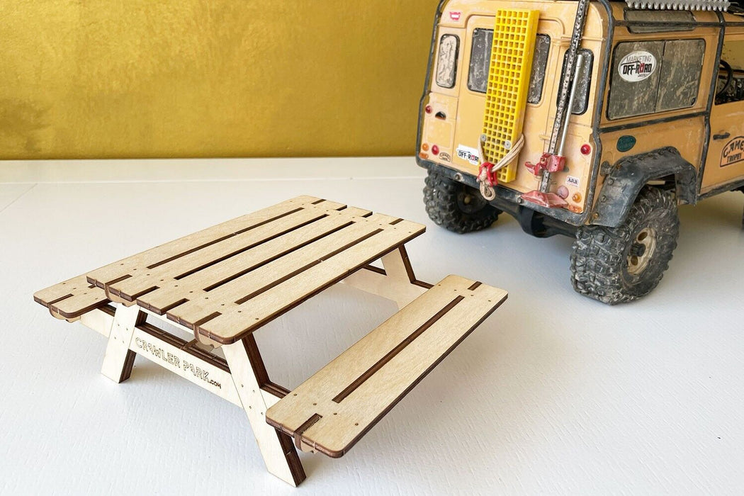 Toyswd Crawler Park Picnic Table 1/24 Scale Crawler Park TWD100012