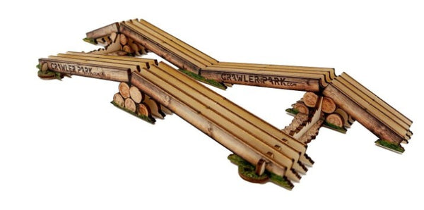 Toys Wd Toyswd Crawler Park Axes Crossing Obstacle for 1/24 1/18 Rc Crawler Park Circuit TWD240002