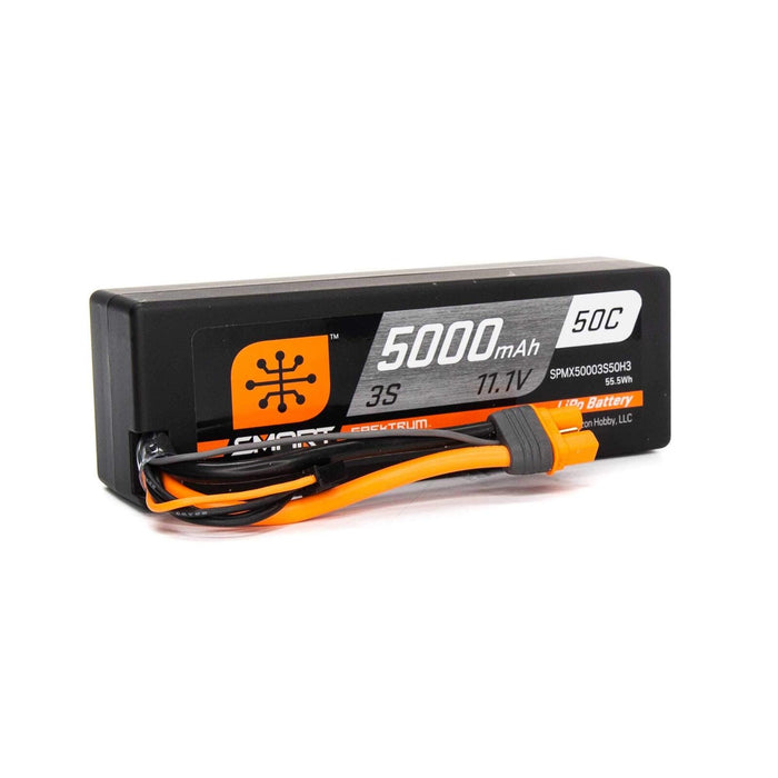 Spektrum Open Box 3S 11.1V 5000Mah 50C Hardcase Fits Smart Lipo Ic3