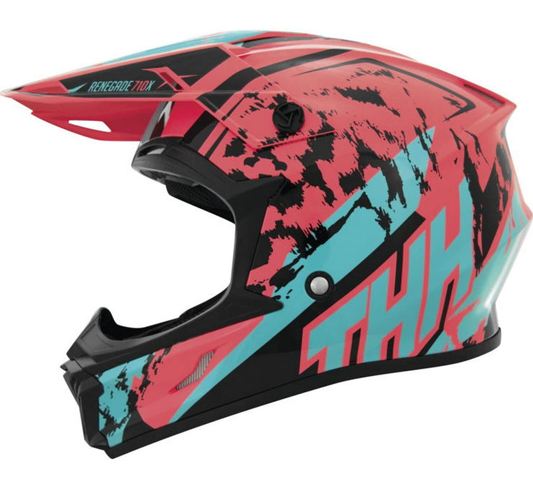 THH Helmets T710XR Renegade Coral/Bue XS 646430