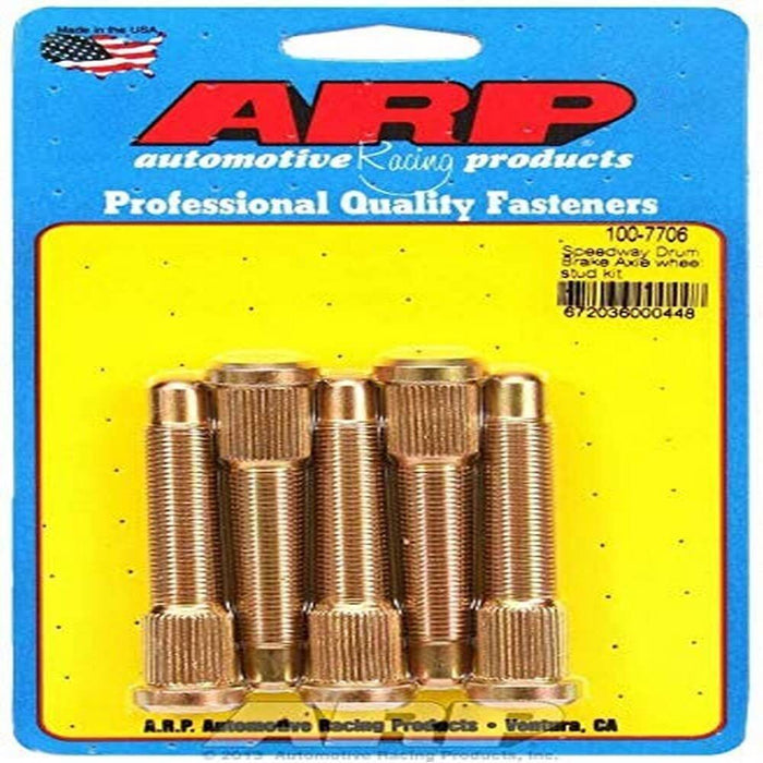 ARP Speedway Pro 1/2in-20 2.97in Length .568 Knurl Disc Brake Wheel Stud Kit 100-7706