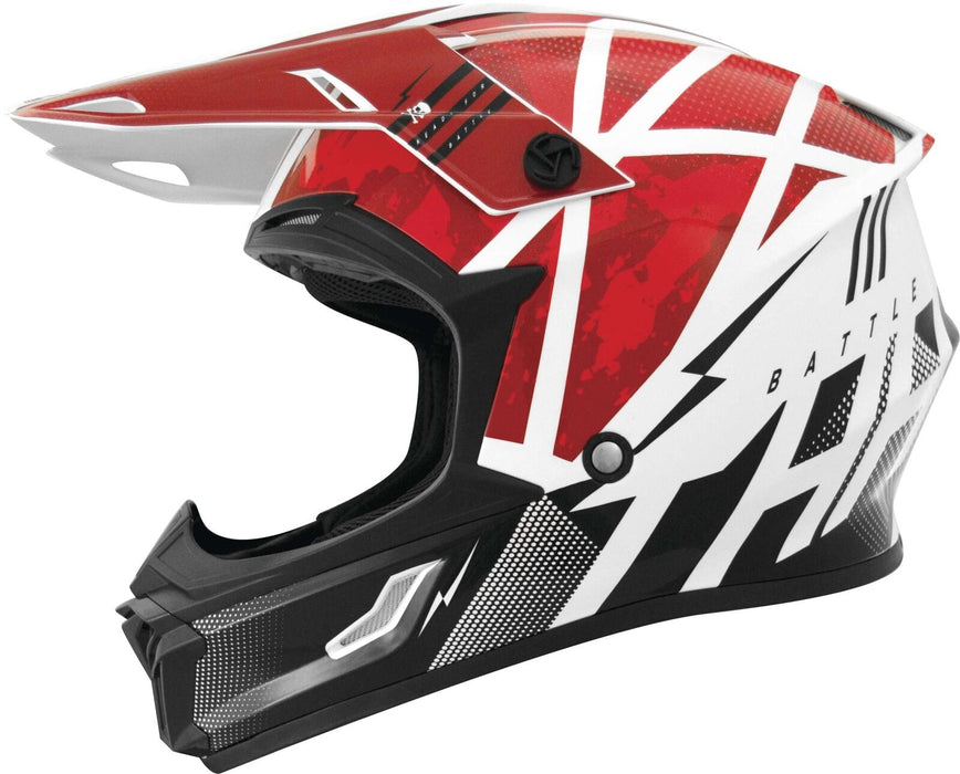 THH Helmets T710XR Battle Red/Black Youth Medium 646473