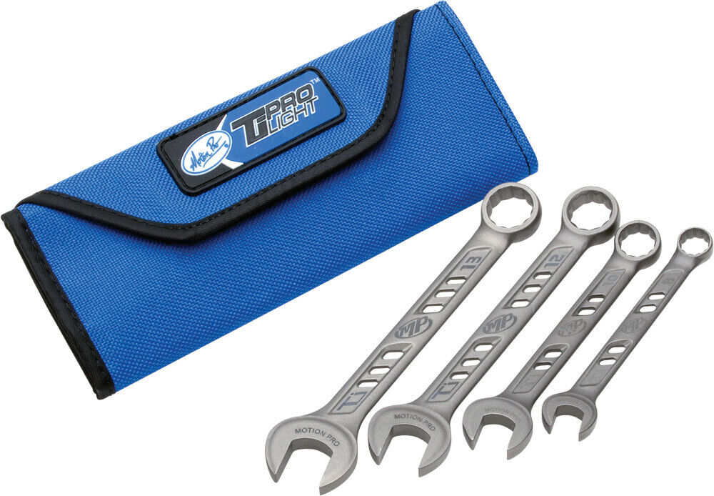 Motion Pro Tiprolight Titanium 4 Pc Wrench Set, 8,10,12 & 13Mm 08-0478