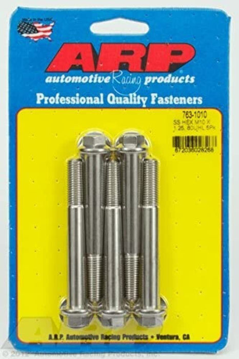 ARP M10 x 1.25 x 80 SS Hex Bolts (5/pkg) 763-1010